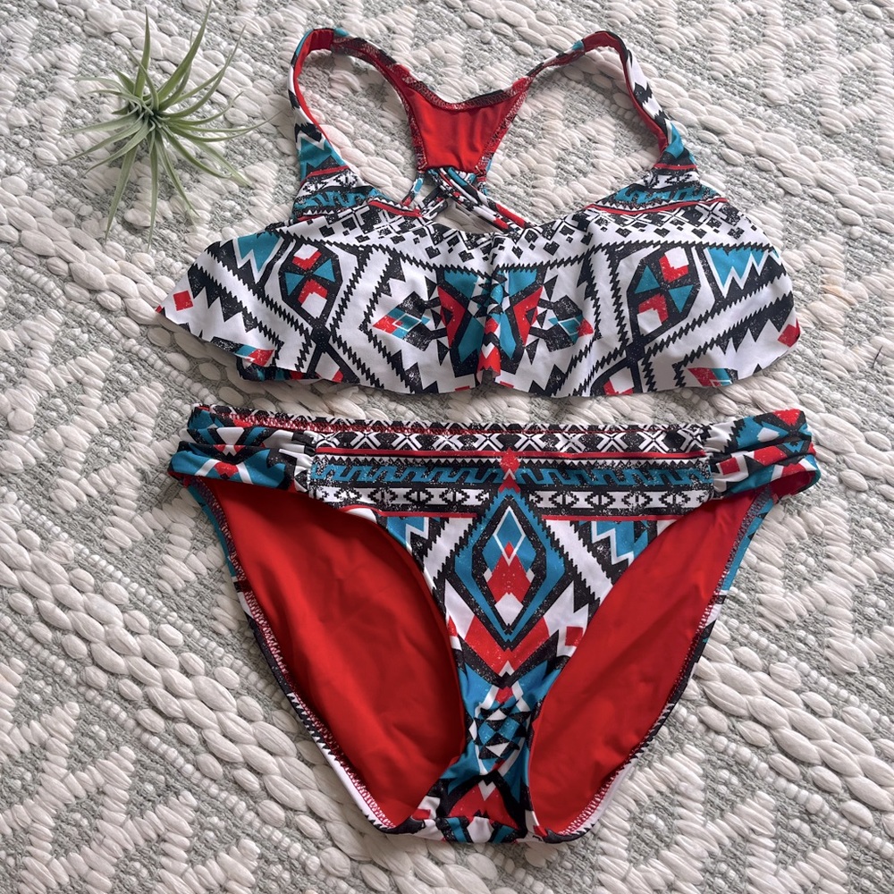 Becca | Aztec Bikini (S) Top (M) Bottom